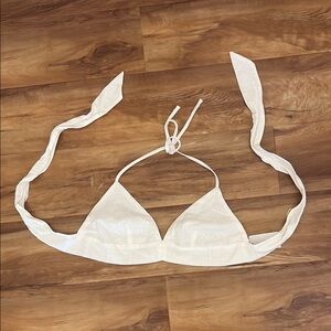 Windsor White Cotton Summer Bikini Top
